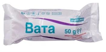 Вата мед. гігієнічна Angelmed стер. ролик 50г