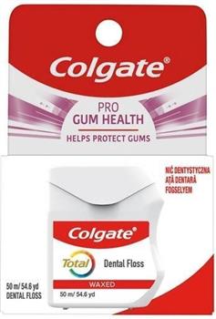 Зубна нитка Colgate Total вощена, 50м / Колгейт