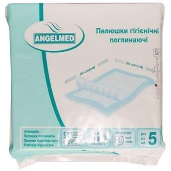 Пелюшки гігієнічні поглинаючі Angelmed, 60х60см №5