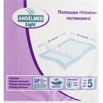 Пелюшки гігієнічні поглинаючі Angelmed light 60х90см №5