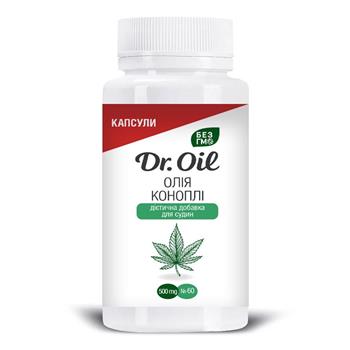 Олія конопляна Dr.Oil, капс. 500мг №60 фл.