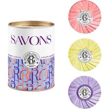 Набір Roger & Gallet Квітка інжиру Мило 100 г + Квітка османтусу Мило 100 г + Лаванда Мило 100 г