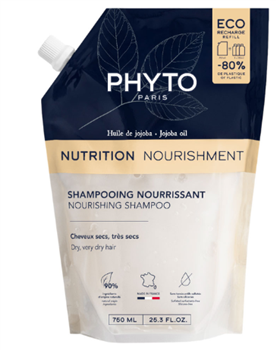 Шампунь Phyto Nutrition Живлення з олією жожоба для сухого та дуже сухого волосся по 750мл дой-пак / Фіто