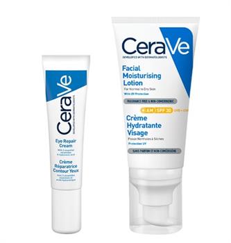 Набір CeraVe (зволожувальний крем 52мл + крем для шкіри навколо очей відновлювальний 14мл)