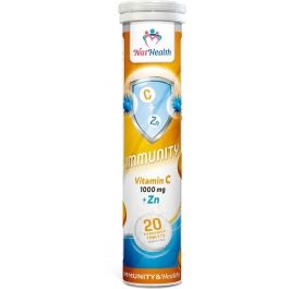 Вітамін С 1000мг + Цинк NatHealth табл. шипучі №20 / НатХелс