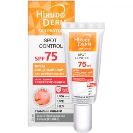 Крем сонцезахисний Hirudo Derm Sun Protect Spot Control для проблемних зон SPF75, 25мл
