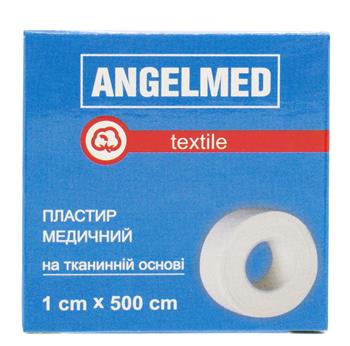 Пластир медичний Angelmed на тканинній основі 1см х 500см