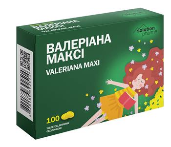 Валеріана Максі Solution Pharm / Ананта, табл. в/о №100