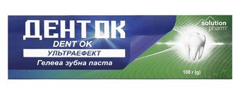 Зубна паста ДентОК Solution Pharm гелева Ультраефект, 100г