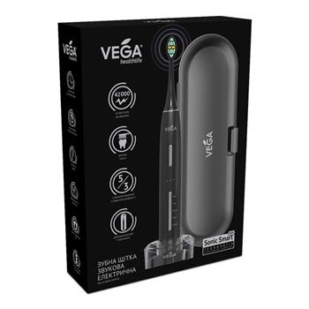 Зубна щітка електрична, звукова Vega Pro VT-800B (чорна) / Вега