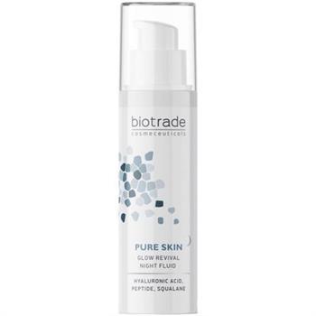 Флюїд для обличчя Biotrade Pure Skin нічний з гіалуроновою кислотою та пептидами, 50мл