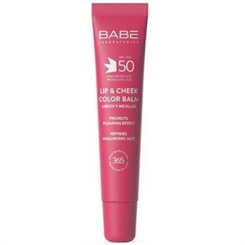 Бальзам-тінт для губ та щік Velvet Babe Laboratorios SPF50 із гіалуроновою кислотою та пептидами, 20мл