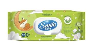 Серветки вологі дитячі Smile baby ультрам'які з перших днів життя з екстрактом алое №84