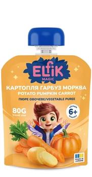 Пюре дитяче (6+) овочеве Картопля Гарбуз Морква, 80г