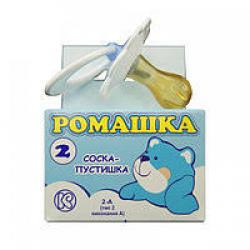 Соска-пустушка Ромашка тип 2 вик. А в карт. уп.