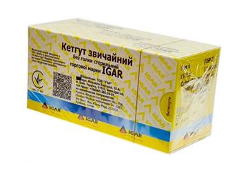 Кетгут звичайний без голки, стер. р.2 150см (IGAR)