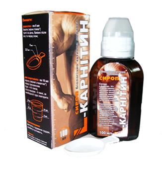 Амінокислота L-карнітин сироп 100мл фл.