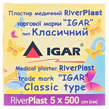 Пластир медичний River Plast класичний 5х500 (Рівер Пласт)