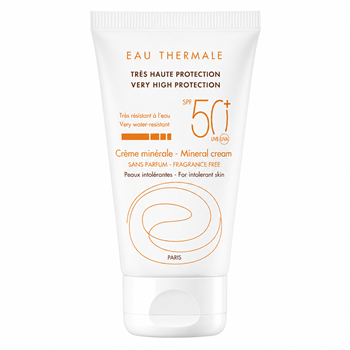Крем Avene Solaires Mineral SPF50+ сонцезахисний з мінеральним екраном, 50мл (Авен)