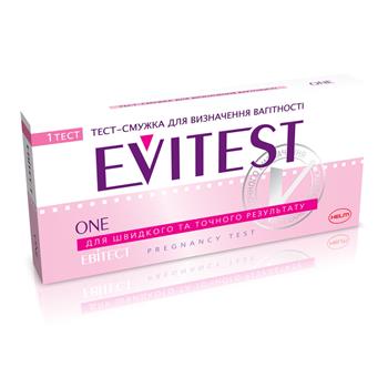 Тест-смужка Evitest / Евітест для визначення вагітності №1