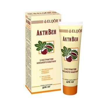 Крем-бальзам для ніг Активен з Кінським Каштаном 75мл (Еліксир)