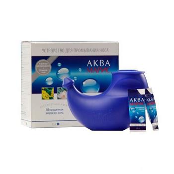 Аква маріс система для зрошення носа + сіль морська збагач. саше №30 (ВМП)
