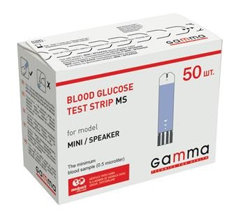 Глюко-тест смужки Gamma / Гамма MS №50