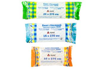 Бинт гіпсовий IGAR, 20см х270см / Ігар
