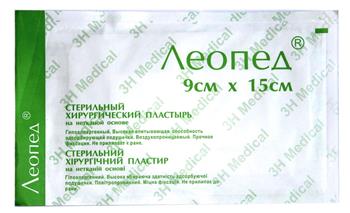 Пластир хірургічний Леопед, стер. нетканий 9х15см