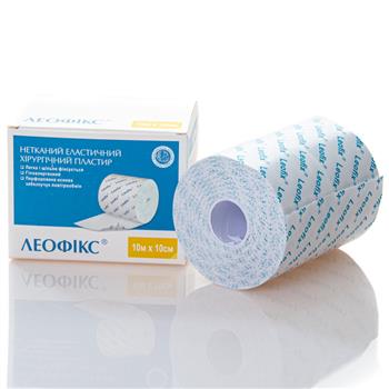 Пластир хірургічний еластичний Леофікс 10м х10см