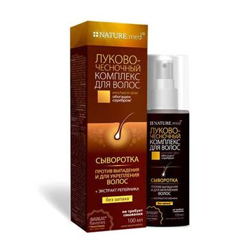 Тонік сироватка для волосся Nature.med / Натурмед Луково-часниковий комплекс, 100мл
