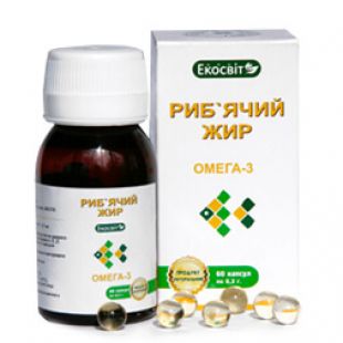 Риб'ячий жир, капс. №60 фл. (Екосвіт)