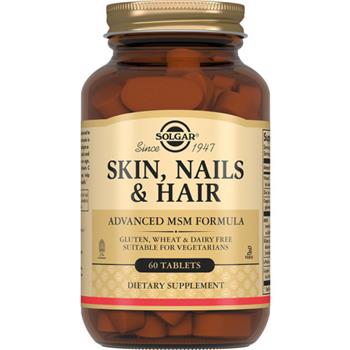 Вітаміни Solgar Для волосся, шкіри та нігтів (Skin, Nails & Hair), табл. №60 фл. (Солгар)
