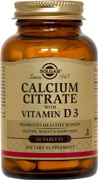 Кальцію цитрат з вітаміном Дз Solgar (Calcium Citrate with Dз) табл. №60 (Солгар)