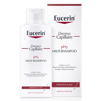 Шампунь Eucerin DermoCapillaire рН5 м'який для чутливої шкіри голови (69653), 250мл