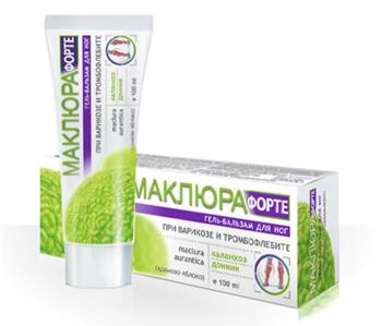 Гель-бальзам для ніг Маклюра Форте при варикозі і тромбофлебіті 100мл