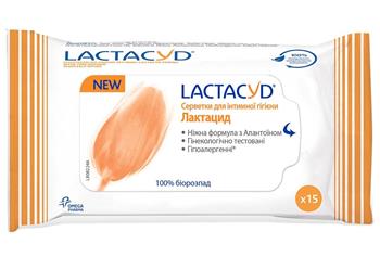 Серветки Lactacyd для інтимної гігієни №15 (Лактацид)