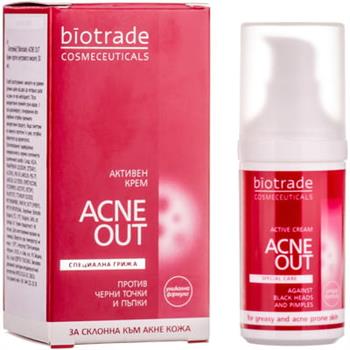 Крем для обличчя Biotrade Acne Out для проблемної шкіри з вуграми, 30мл