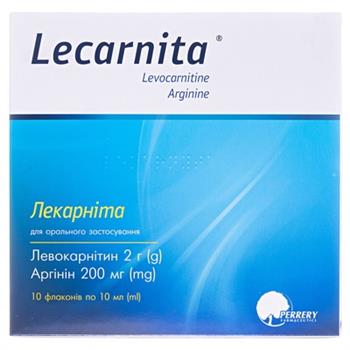 Лекарніта р-н оральний 2г/200мг/мл 10мл фл. №10