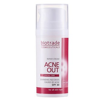 Крем для обличчя Biotrade Acne Out SPF30 відновлюючий для шкіри зі слідами постакне, 30мл