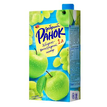 Нектар яблучно-виноградний "Добрий Ранок" 1л
