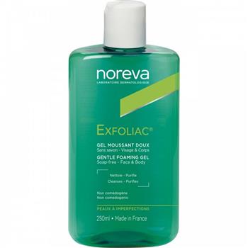 Гель Noreva Exfoliac / Норева Ексфоліак очищуючий, для чутливої шкіри, 200мл