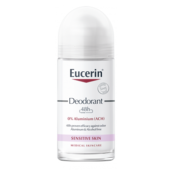 Дезодорант Eucerin без алюмінію, 48 годин для чутливої шкіри, кульковий, 50мл (88786)