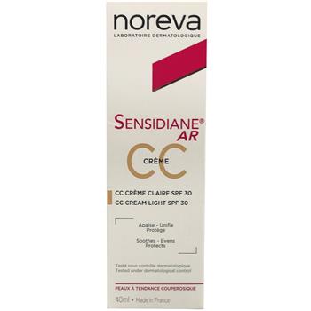 Крем Noreva / Норева Сенсидіан AR+ СС, SPF 30 при куперозі, тон світлий, 40мл