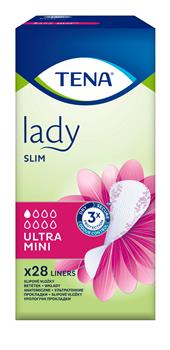 Прокладки урологічні ультратонкі Tena Lady Slim Ultra Mini №28 (Тена)