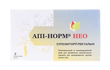 Апі-норм Нео ректальні супозиторії по 2г №5