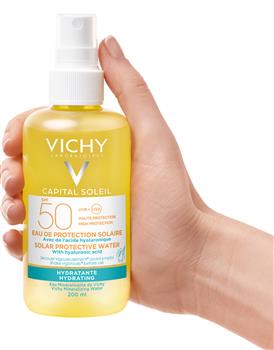 Спрей Vichy Capital Soleil SPF50 двофазний сонцезахисний з гіалуроновою кислотою, 200мл / Віши