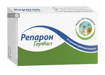 Репарон Гербал, супозиторії ректальні №10 (ВМП)
