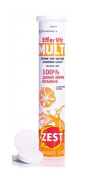 ЕфферВіт Мульті Зест / ZEST, табл. шипучі №20