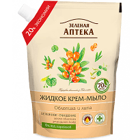 Крем-мило рідке Green Pharmacy Обліпиха та липа, 460мл дой-пак
